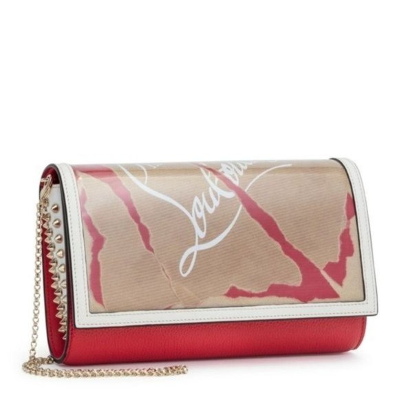 Christian Louboutin Handbags - CHRISTIAN LOUBOUTIN Paloma Loubi Kraft PVC Clutch